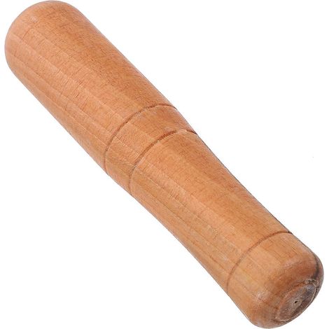 Pilon en bois naturel, outil de broyage facile à nettoyer, pilon ergonomique à long manche