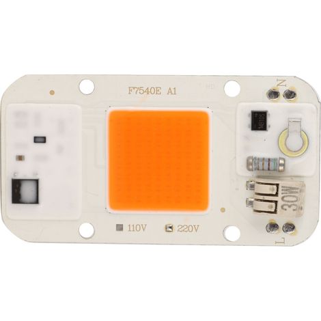 Lampe de croissance végétale 30W LED puce intégrée, source lumineuse haute pression 220V, spectre complet sans ventilateur, pour plantes d'intérieur.