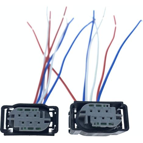 Connecteur de faisceau de câblage radar pour pare-chocs avant et arrière pour BMW 730, 740, 750, Série 5, E60, 520, 523, 525, 530Li -- JB1374-6P