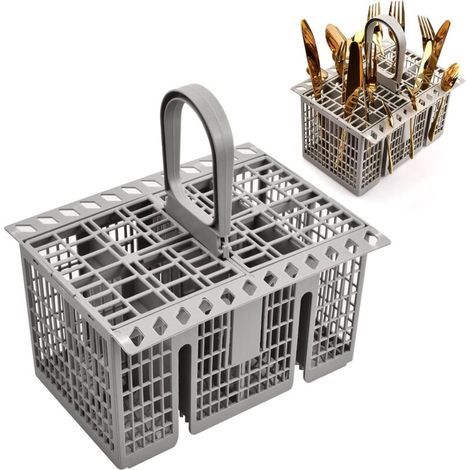 Panier à couverts pour lave-vaisselle, Panier couvert lave vaisselle universel, pour Hotpoint 99673-8729, C00257140, C0038660, Indesit, Whirlpool (1/4)