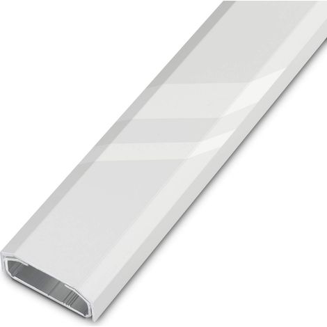 Design Kabelkanal Alu 1100 x 50 x 20 mm weiß glänzend
