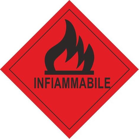 Cartello Adesivo “Infiammabile”