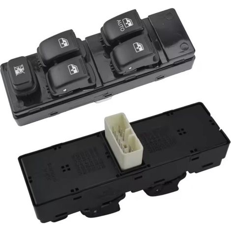 Die Teilenummer 935702D100 ist für den linken vorderen Fensterheberschalter des Hyundai Elantra (Baujahre 2001–2006) geeignet.