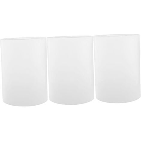 Lot de 3 abat-jours en acrylique, bande lumineuse, lampe de table, abat-jour blanc, accessoires de lampe de table