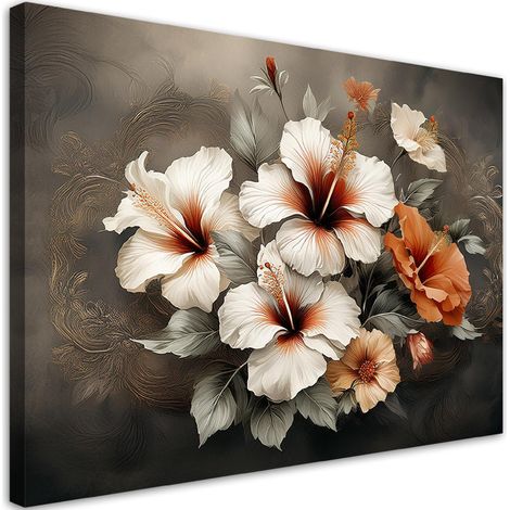 Quadro su tela, Fiore astratto 3D - 60x40 (1/5)