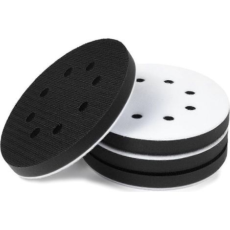 Coussinets d'interface souples à 8 trous de 5 pouces avec fermeture auto-agrippante, coussinets de protection ronds en mousse (1/5)
