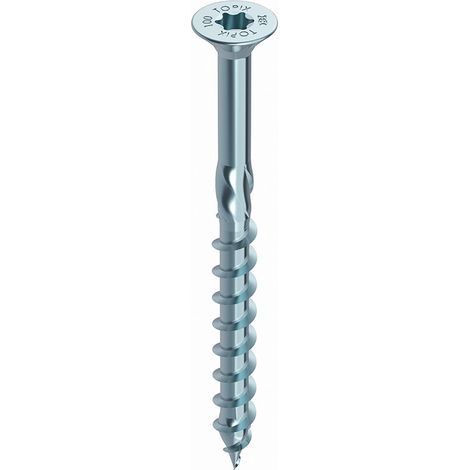 Vite Heco-Topix - Testa Fresata - Seko T-Drive 8,0X400 Zingué Filettatura Aziale (A 50)