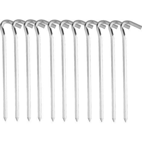 11 Piquets de tente,Alliage d'aluminium,18cm,Diamètre 6mm,Camping,Randonnée,Jardinage (1/5)