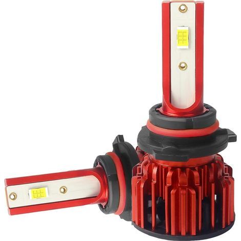 Coppia di lampadine a LED per fari auto con luce blu ad alta potenza, illuminazione per modifiche automobilistiche per SUV (1/5)