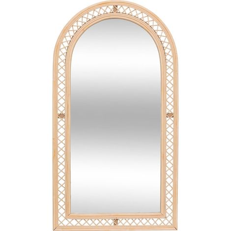 Miroir mural arche "Anahi" 87 x 47 cm rotin Atmosphera