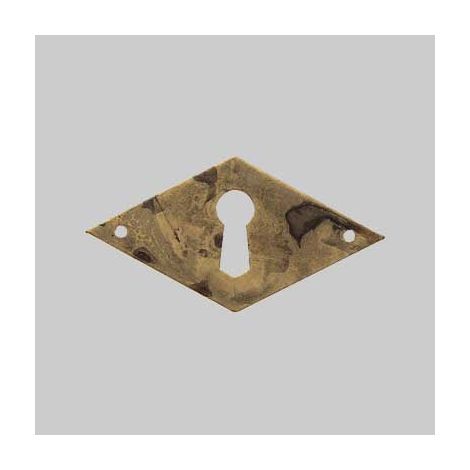 BOCCHETTA PER MOBILI '30667' ORIZZONTALE 49x25 mm - Ottone