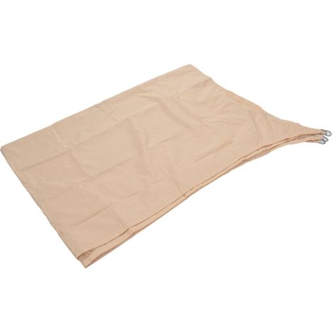 Voile D'ombrage, 3,28 X 2,19 M Polyester Beige Imperméable Parasol UV Bloc Auvent Bloc UV Auvent Quadrilatère Voile D'ombrage pour Extérieur Patio Jardin Terrasse Cour Pergola Arrière-cour Carport
