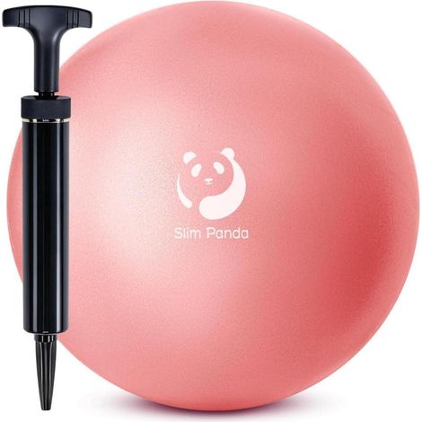 Gymnastikball Klein 23cm 25cm Pilates Yoga Aufblasbar Pink+Pump (1/5)