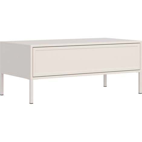 Selsey Velveto – Couchtisch mit Schublade - kaschmir - 100x50 cm