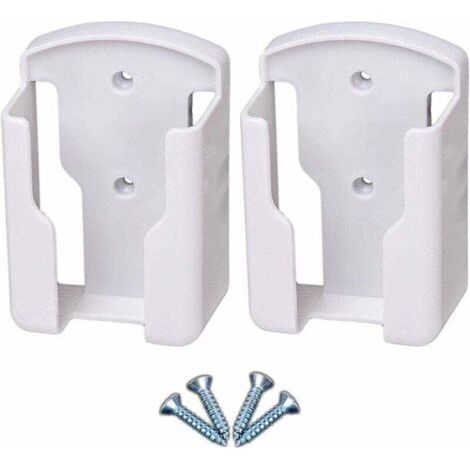 Support de télécommande mural pour systèmes de télévision et de climatisation Boîte de rangement murale pour télécommande univers pour télécommande, blanc, paquet de 2 (1/5)