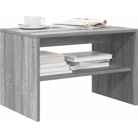 Mueble para TV madera contrachapada gris 60x40x40 cm