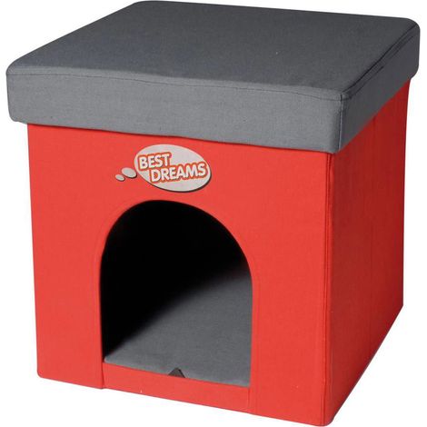 Cuccetta pouf quadrata linea best dreams per cani e gatti