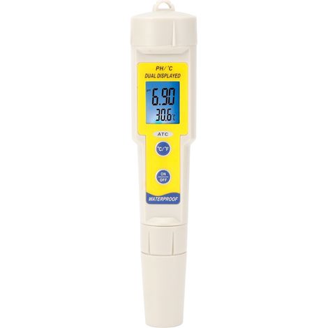 pH-Meter mit automatischer Korrektur, tragbarer, wasserdichter Wasserqualitätstester für Aquarien, Stift zur Wasserqualitätsprüfung (1/5)