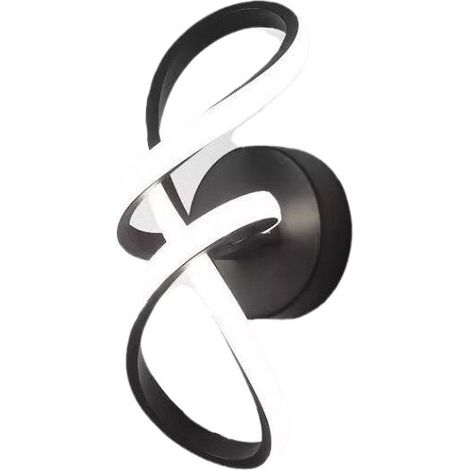 Applique Murale d'intérieur Moderne en Forme de Spirale 18 W pour Chambre, Salon, Bureau et Couloir (1/5)