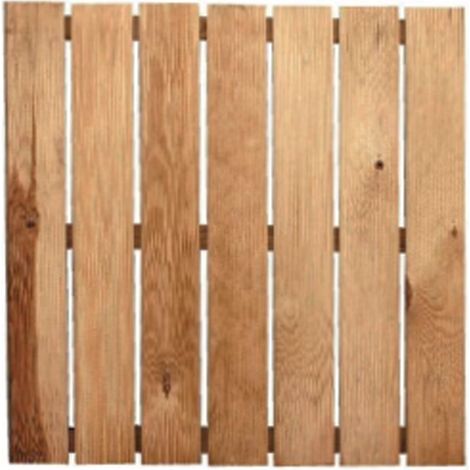 Webmarketpoint – Plate-forme de sol imprégnée 50x50 – Bois naturel traité – Pour aire de jeux extérieurs – Résistant aux intempéries