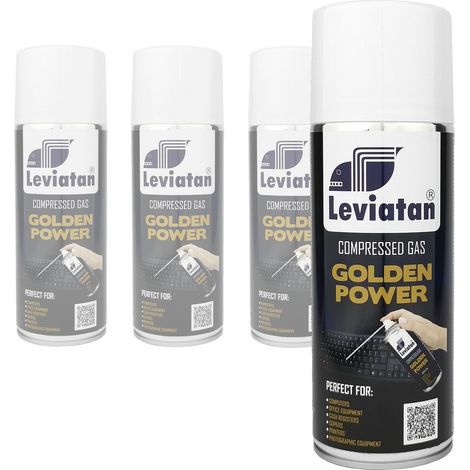 Gaz comprimé Leviatan Golden Power 400 ml, lot de 4 pièces. (1/5)