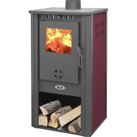 STUFA LEGNA  9 KW ATENE S 4.0 ROSSO V6