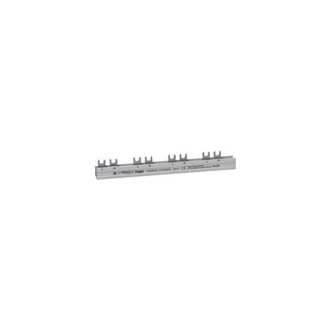 Riel de fase Hager kdn263az 2 polos 10 mm²