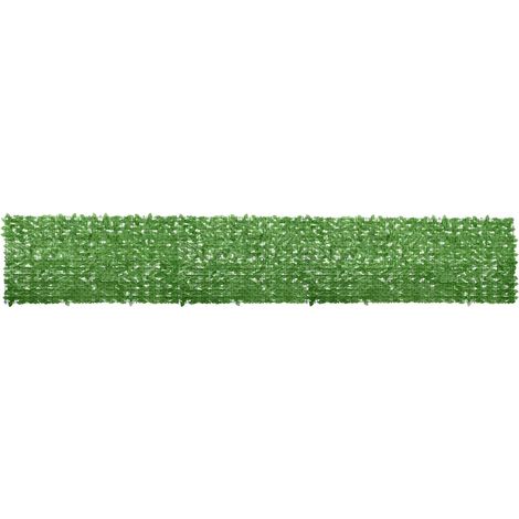 Toldo para balcón con hojas verde 600x100 cm