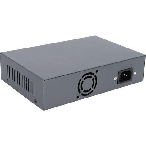 Commutateur Ethernet 6 Ports POE 100Mbps Compact, Alimentation 100-240V pour Caméra IP et Point d'Accès, Conforme IEEE 802.3af/at, Silencieux sans Ventilateur
