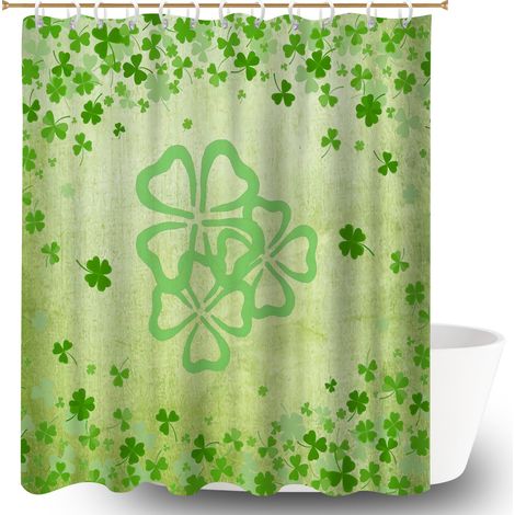 Rideau de douche en polyester 180x180 antifongique rideau imperméable pour idéal location saisonnière (1/5)