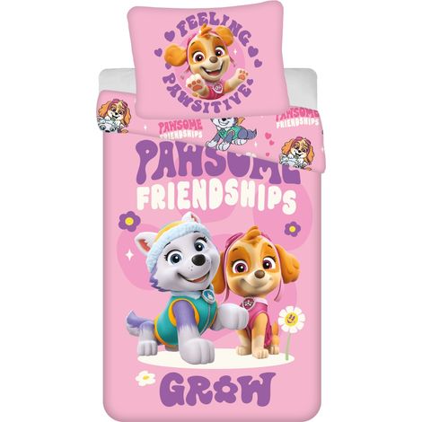 Paw Patrol Kuschelige Bettwäsche Polyester, 140x200 cm & 70x90 cm