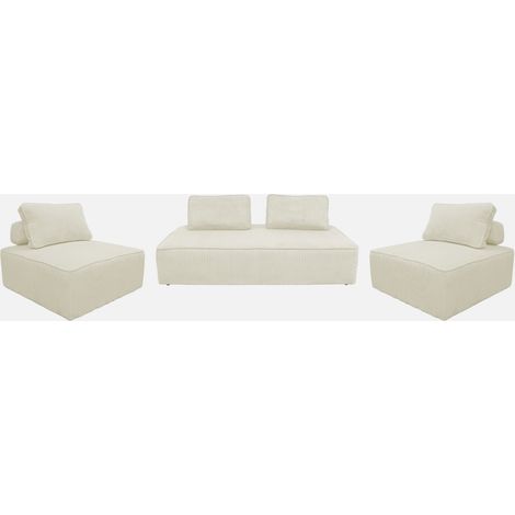 Sofá modular de pana, 4 plazas (1/5)