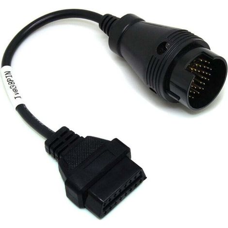 Câble adaptateur de diagnostic Iveco 38 broches vers OBD2 16 broches pour camions Iveco (1/4)