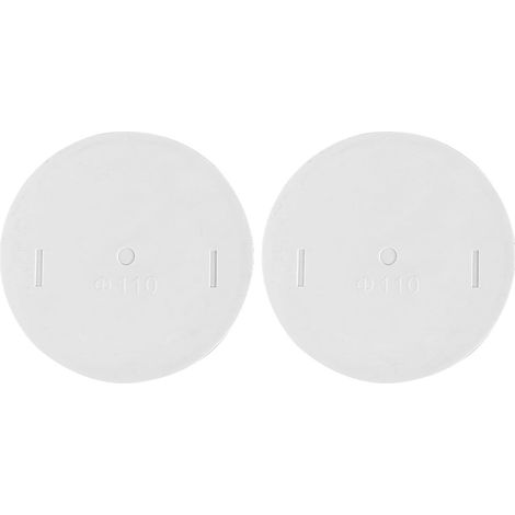 2 pièces Couvercle de Tuyau Couvercle d'extrémité pour Couvercle de Douille Couvercle de Tuyau de 110 mm, Couvercle en PVC Capuchon d'extrémité de Couvercle de Tuyau d'égout (1/5)