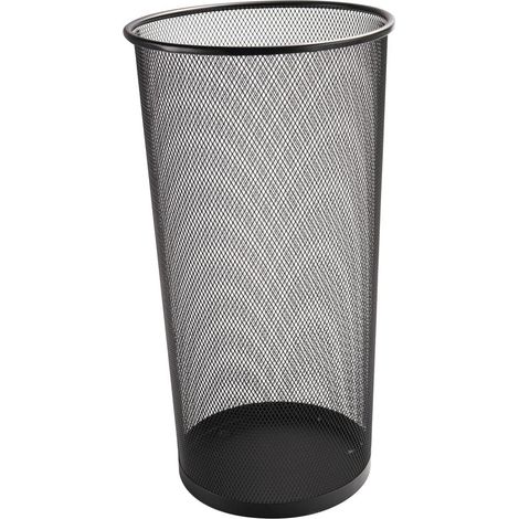 q-connect Porte-parapluies élégant noir métal 50 cm