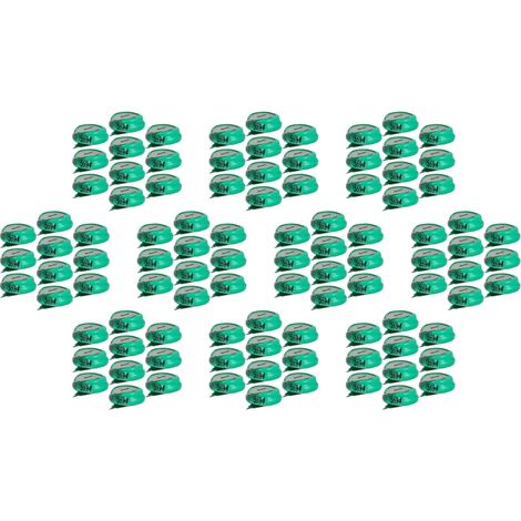 vhbw 100x NiMH Batería de botón de repuesto Tipo 1/V80H 2 pines 80 mAh 1,2 V compatible para lámparas solares, etc.