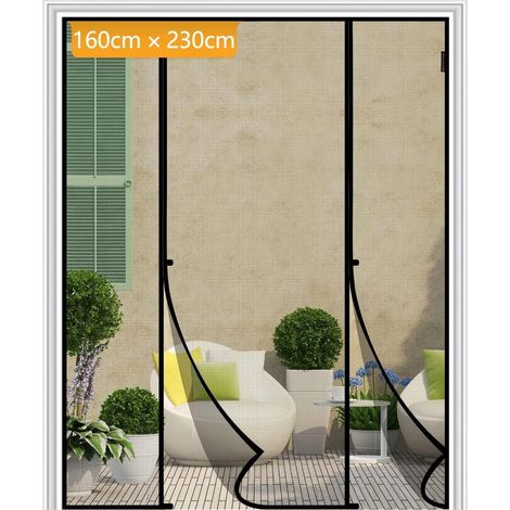 Fliegengitter Tür 160x230cm Magnetisch Ohne Bohren Insektenschutz Balkontür (1/5)