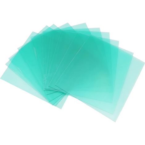 10pcs lentille de Casque de soudage Plaque de Protection Transparente lentille de Remplacement de Rechange pour souder la Feuille de Protection de la Couverture - 138X126mm (1/5)