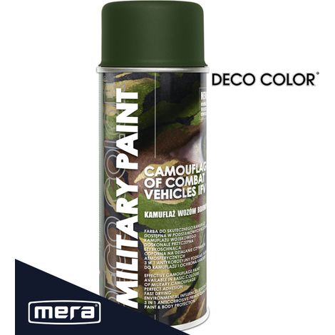 Pintura militar en aerosol Deco Color RAL6014 verde oliva 400 ml 286014