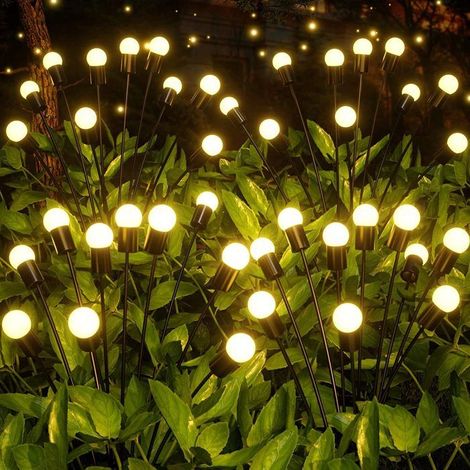 Firefly Solarleuchten – REIFEN – IP65 wasserdicht – 10 LEDs 4 Stück Gartenleuchten – GÜNSTIGER VERKÄUFER (1/5)