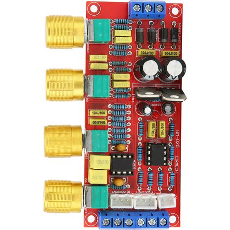 Module préamplificateur audio HIFI, amplificateur de volume, tonalité, égaliseur, carte de contrôle, accessoire, alimentation AC 12V NE5532 (1/5)