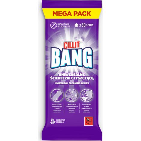 019885 Cillit Bang Universal-Reinigungstücher 80 Stück.
