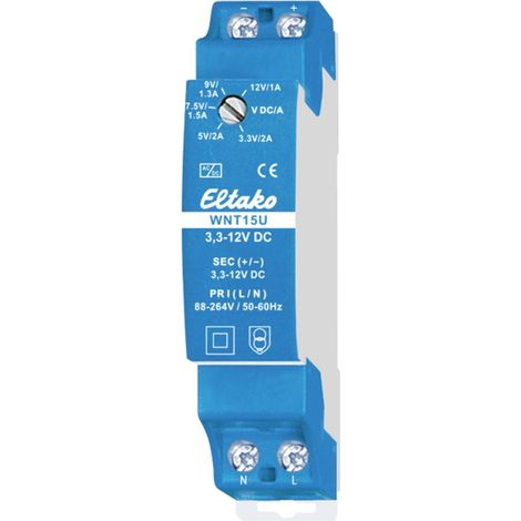 Eltako 20000175 Alimentatore per guida DIN 1 A 12 W Contenuto 1 pz.