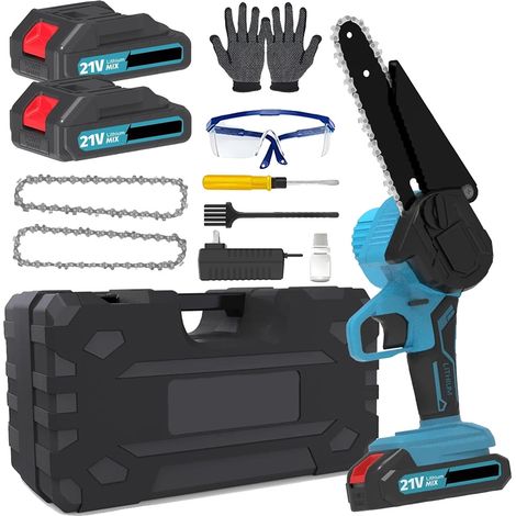Scie Électrique Mini Sans Fil, Coupe Efficace, Design Léger, 2 Batterie 1 Prise (1/2)