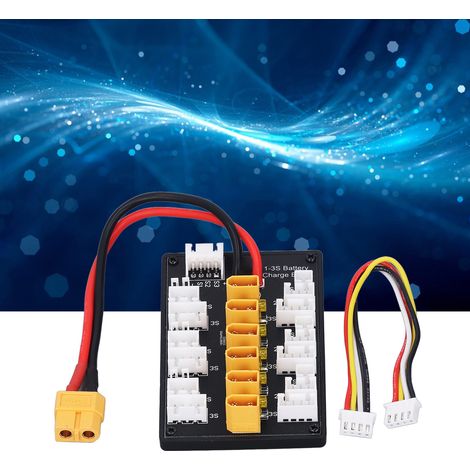Carte d'extension de charge parallèle équilibrée pour batteries lithium 1-3S avec connecteur XT (1/5)
