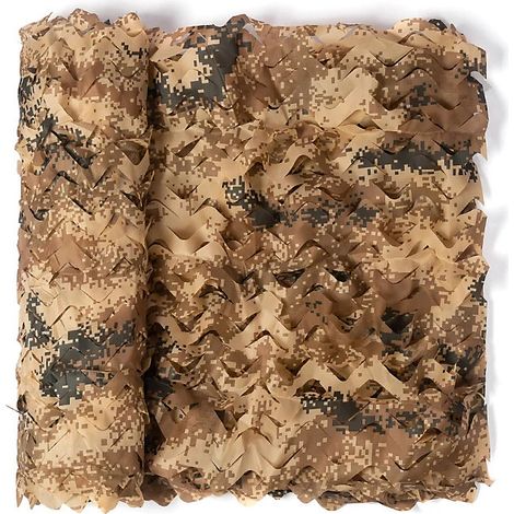 Filet de camouflage de chasse, filet de camouflage, pour le camping, filets pare-soleil extérieurs, 3x3m (1/5)