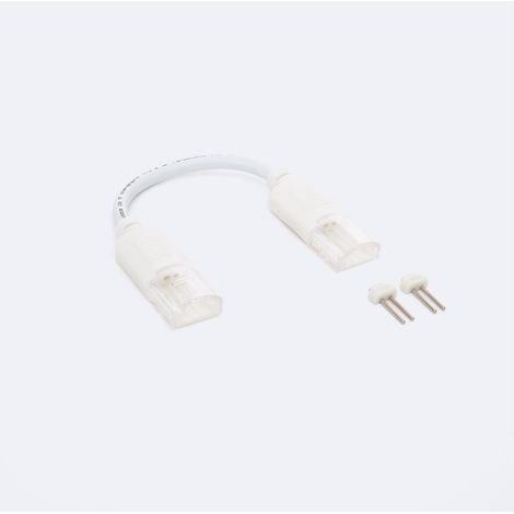 Connettore Doppio con Cavo Striscia LED Senza Radrizzatore 220V AC SMD IP65 Larga 12mm Monocolore  12 mm