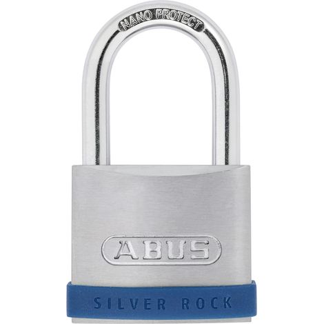 ABUS 80875 Silver Rock™ 50mm Mechanical Padlock with 5 Keys, Keyed Alike