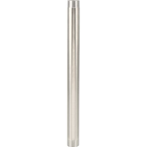 Raccord mâle G3/4 fileté en acier inoxydable, tige d'extension de 30 cm pour plomberie et gaz, connecteur de tuyau pour raccordement sanitaire