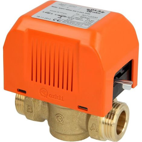 Vanne de zone solaire 2 voies MM1'', sans interrupteur, 3 fils